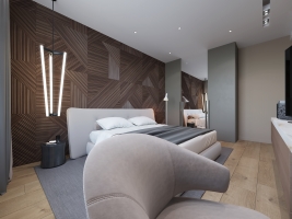 4-х Комнатная квартира 110 кв. м.  в стиле хай-тек