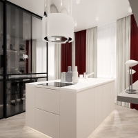 Дизайн 3-х комнатной квартиры в ЖК "На Лермонтовской" в стиле минимализм