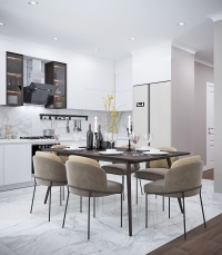 Дизайн 4-х комнатной квартиры в ЖК "Красный Аксай" в современном стиле