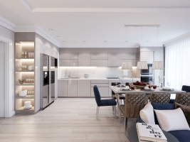 Дизайн 4-х комнатной квартиры в неоклассическом стиле