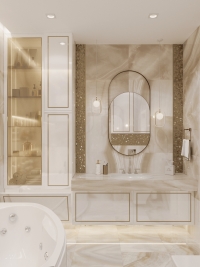 Дизайн 3-х комнатной квартиры 104 кв.м в ЖК "Белый ангел " в современном стиле