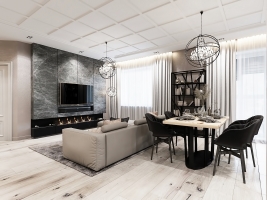 Дизайн квартиры 140 кв.м. в современном стиле