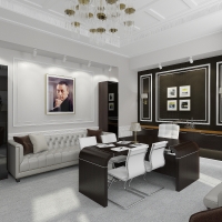 Дизайн кабинета ректора Консерватории имени С.Рахманинова