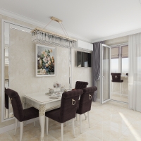 Дизайн 3-х комнатной квартиры 110 кв.м в классическом стиле