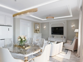 Дизайн дома в классическом стиле. Ясная поляна