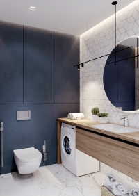 Дизайн 3-х комнатной квартире в стиле минимализм, ЖК "Тихий Дон"