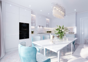 Дизайн 2-х комнатной квартиры в классическом стиле, ЖК "Доломановский"