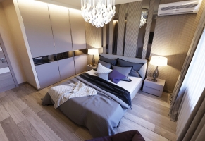 Дизайн 2-х комнатной квартиры в современном стиле, ЖК "Манхетен"