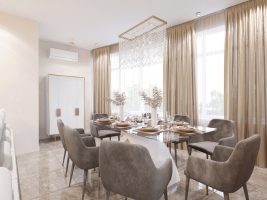 Дизайн 3-х комнатной квартиры в классическом стиле, ЖК "Адмирал"