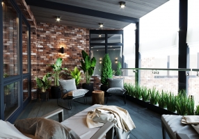 Дизайн 4-х комнатной квартиры в современном стиле. ЖК "Парадиз"