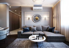 Дизайн 3-х комнатной квартиры в современном стиле ЖК "Островский"