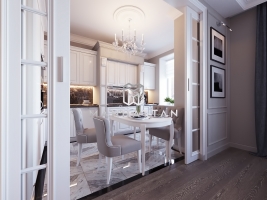 4 х Комнатная квартира ЖК "Покровский" в классическом стиле 180 кв.м.